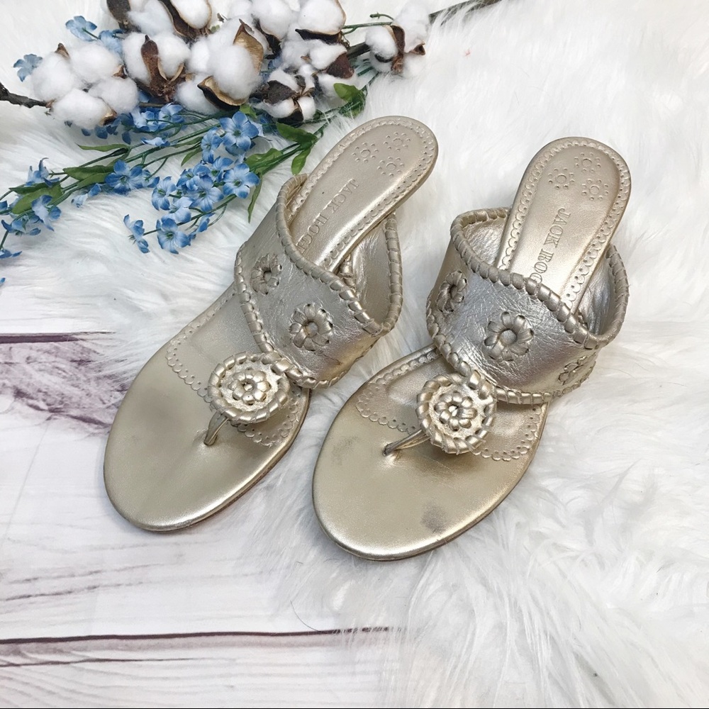 Jack Rogers Marina Heeled Thong Sandal Size 9